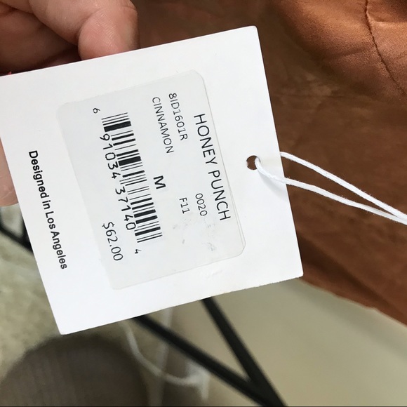 NEW! HONEY PUNCH BROWN MINI DRESS - Picture 5 of 5